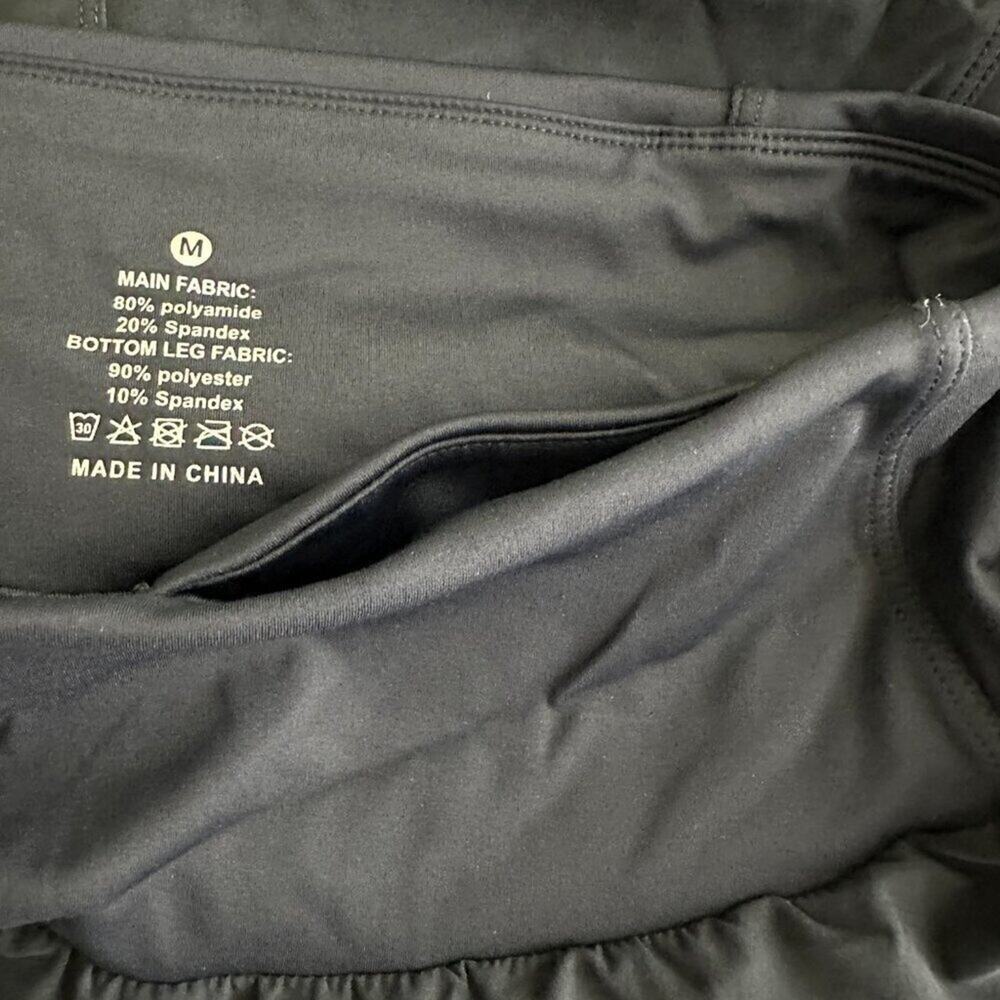 2/$30 Athletic Running Kiri Shorts Black Medium #A0013 - Picture 8 of 9